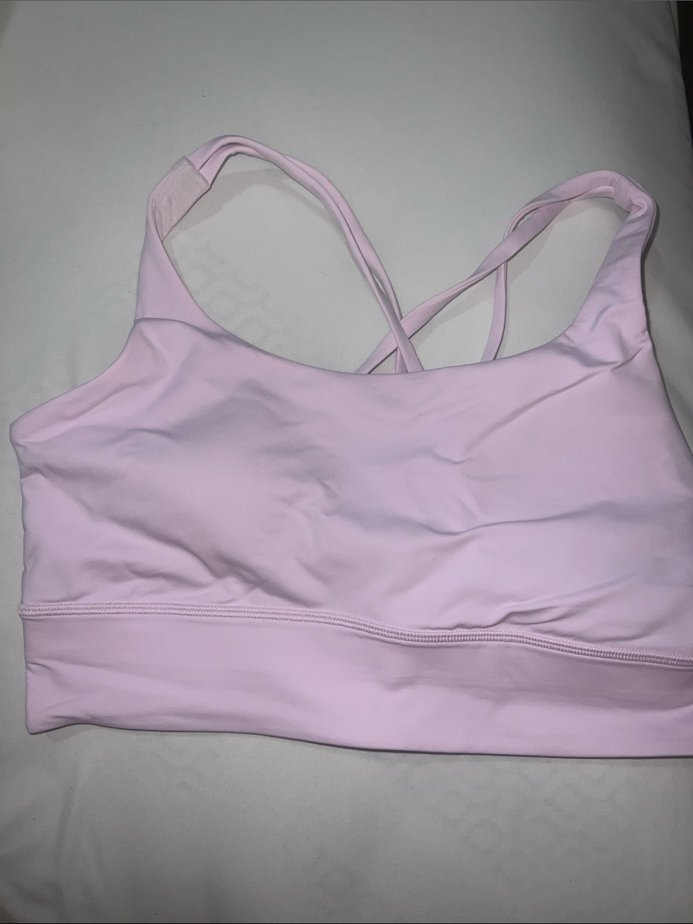 Lululemon - Pink Organza Energy Longline Bra
